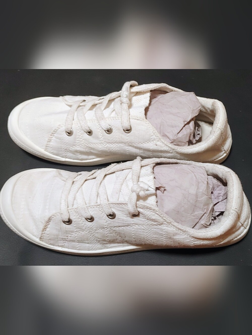 Classic Low-Top White Canvas Sneakers
